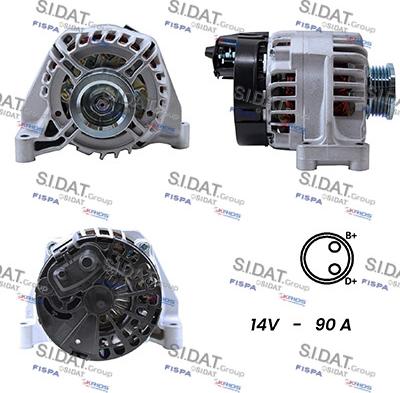 Sidat A12DE0138 - Alternator www.molydon.hr