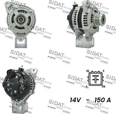 Sidat A12DE0329A2 - Alternator www.molydon.hr