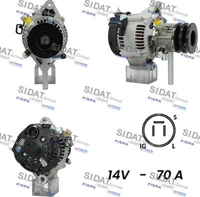 Sidat A12DE0725A2 - Alternator www.molydon.hr