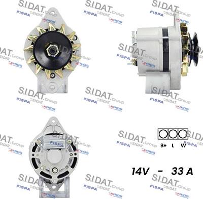 Sidat A12ML0595A2 - Alternator www.molydon.hr