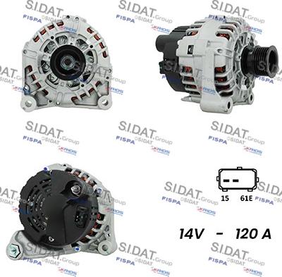 Sidat A12VA0505A2 - Alternator www.molydon.hr