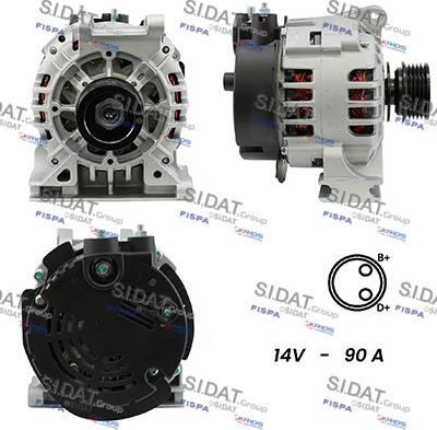 Sidat A12VA0083A2 - Alternator www.molydon.hr