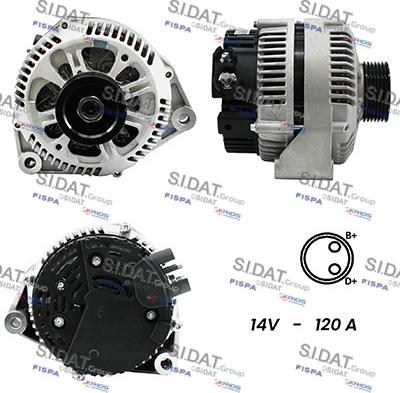 Sidat A12VA0802A2 - Alternator www.molydon.hr