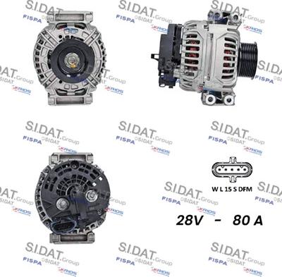 Sidat A24BH0016 - Alternator www.molydon.hr