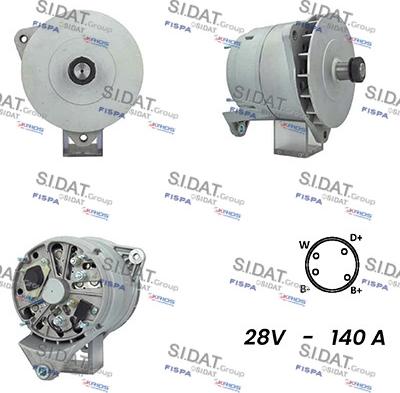 Sidat A24BH0080A2 - Alternator www.molydon.hr