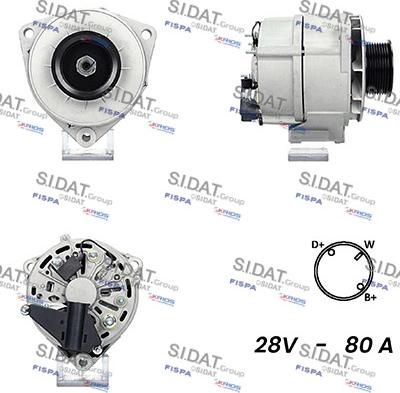 Sidat A24BH0034A2 - Alternator www.molydon.hr