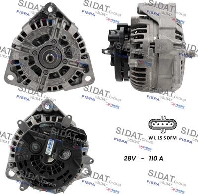 Sidat A24BH0163 - Alternator www.molydon.hr