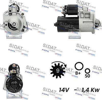 Sidat S12BH0497A2 - Starter www.molydon.hr