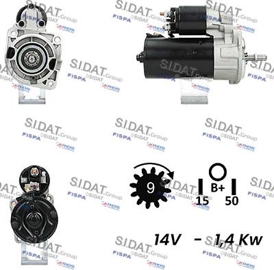 Sidat S12BH0439A2 - Starter www.molydon.hr