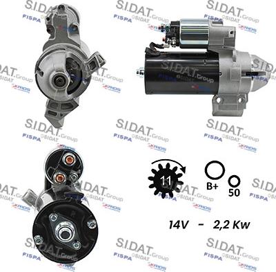 Sidat S12BH0431A2 - Starter www.molydon.hr