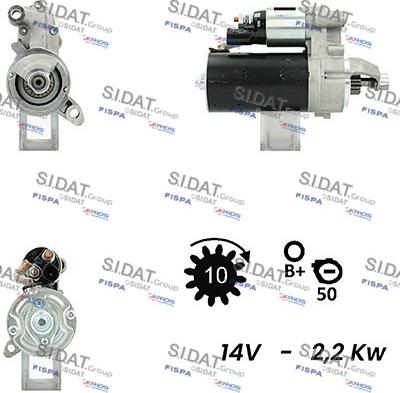 Sidat S12BH0425A2 - Starter www.molydon.hr