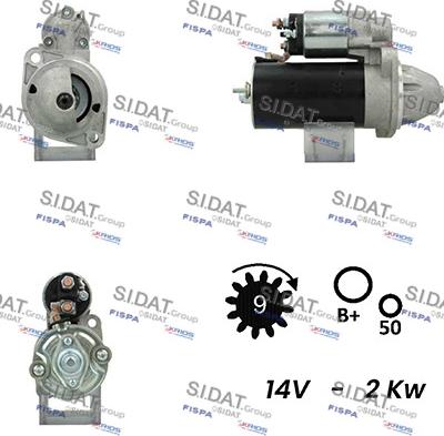 Sidat S12BH0532A2 - Starter www.molydon.hr