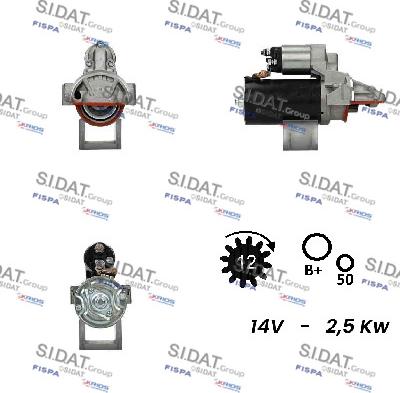 Sidat S12BH0698 - Starter www.molydon.hr