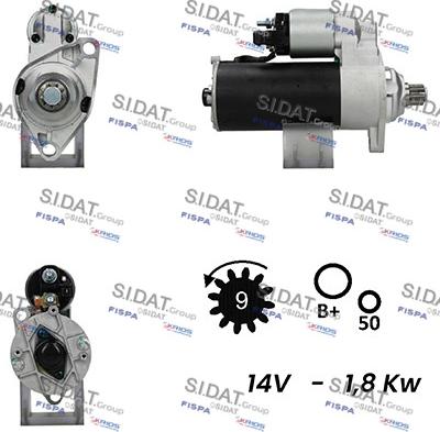 Sidat S12BH0628A2 - Starter www.molydon.hr