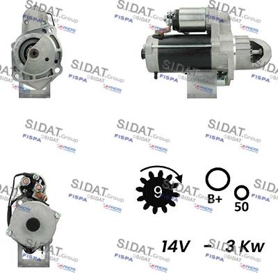 Sidat S12BH0677A2 - Starter www.molydon.hr