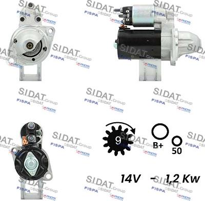 Sidat S12BH0091 - Starter www.molydon.hr