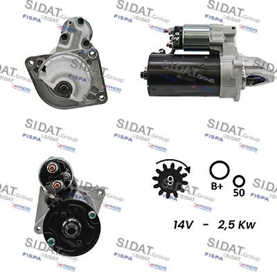 Sidat S12BH0008A2 - Starter www.molydon.hr