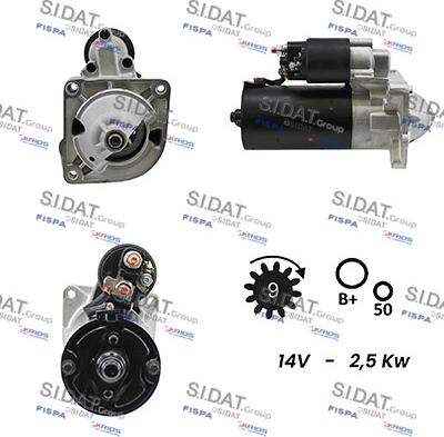 Sidat S12BH0003A2 - Starter www.molydon.hr