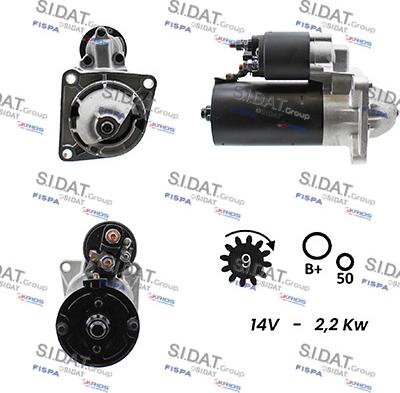 Sidat S12BH0020A2 - Starter www.molydon.hr