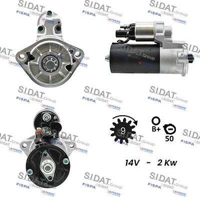 Sidat S12BH0073A2 - Starter www.molydon.hr