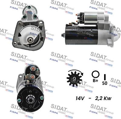 Sidat S12BH0198A2 - Starter www.molydon.hr