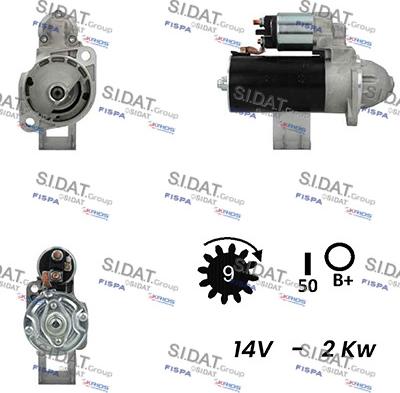 Sidat S12BH0156A2 - Starter www.molydon.hr