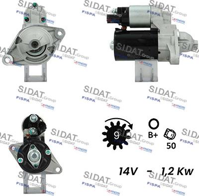 Sidat S12BH0168A2 - Starter www.molydon.hr