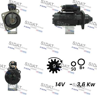 Sidat S12BH0182A2 - Starter www.molydon.hr