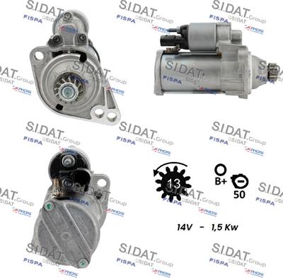 Sidat S12BH0861 - Starter www.molydon.hr