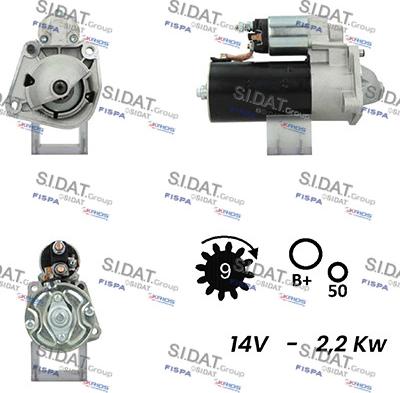 Sidat S12BH0392A2 - Starter www.molydon.hr