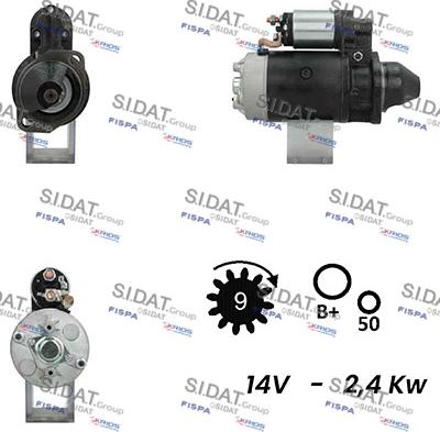 Sidat S12BH0305A2 - Starter www.molydon.hr