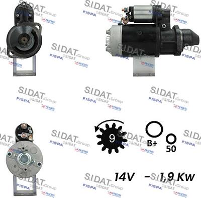 Sidat S12BH0302A2 - Starter www.molydon.hr