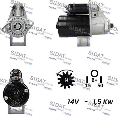 Sidat S12BH0258A2 - Starter www.molydon.hr