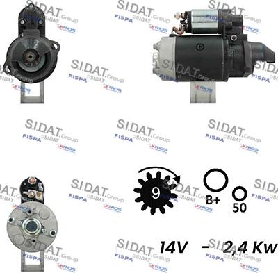 Sidat S12BH0261A2 - Starter www.molydon.hr