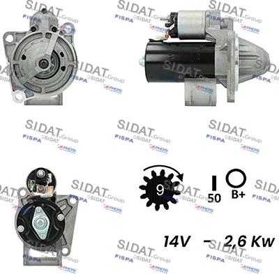 Sidat S12BH0263A2 - Starter www.molydon.hr