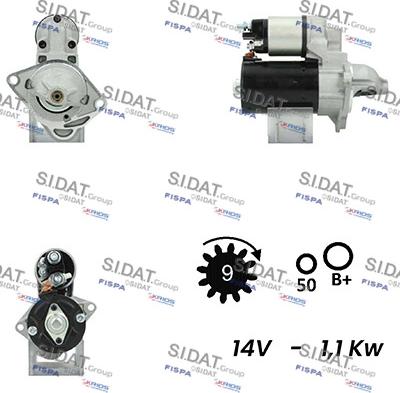 Sidat S12BH0206A2 - Starter www.molydon.hr