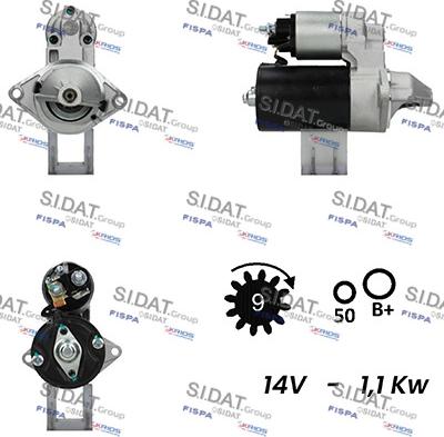 Sidat S12BH0203A2 - Starter www.molydon.hr