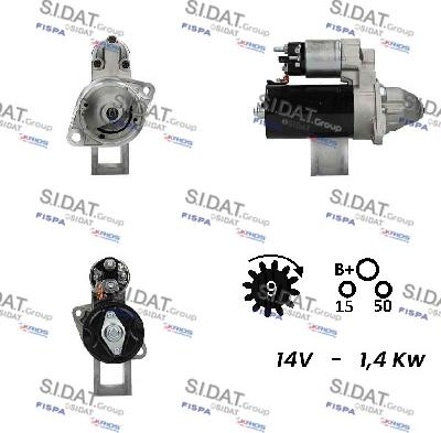 Sidat S12BH0235A2 - Starter www.molydon.hr