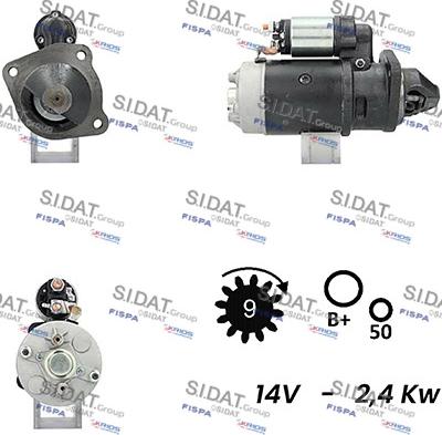 Sidat S12BH0278A2 - Starter www.molydon.hr