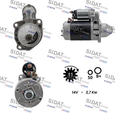 Sidat S12BH0730A2 - Starter www.molydon.hr