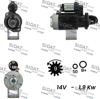 Sidat S12BH0733A2 - Starter www.molydon.hr