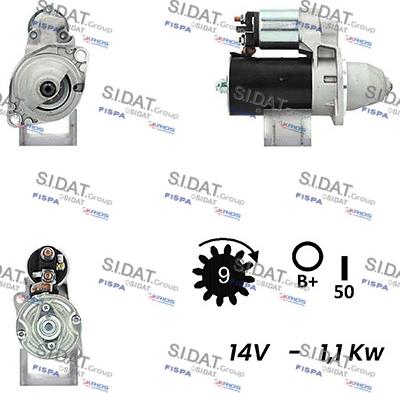 Sidat S12BH0722A2 - Starter www.molydon.hr