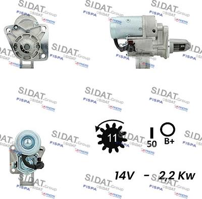 Sidat S12DE0616A2 - Starter www.molydon.hr