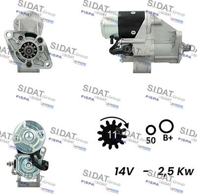 Sidat S12DE0166A2 - Starter www.molydon.hr