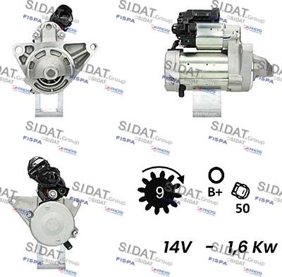 Sidat S12DE0139A2 - Starter www.molydon.hr