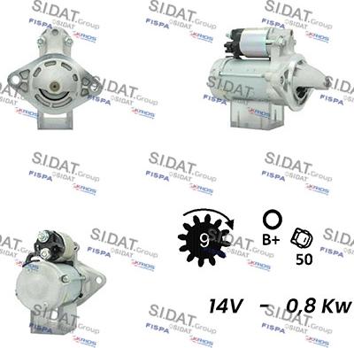 Sidat S12DE0227A2 - Starter www.molydon.hr