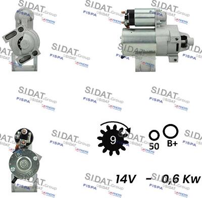 Sidat S12DR0375A2 - Starter www.molydon.hr