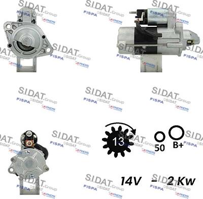 Sidat S12MH0405 - Starter www.molydon.hr