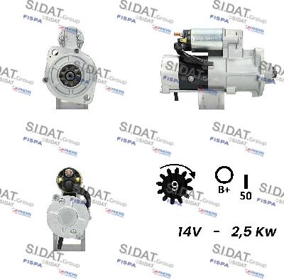 Sidat S12MH0195A2 - Starter www.molydon.hr