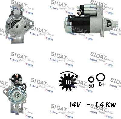 Sidat S12MH0751A2 - Starter www.molydon.hr